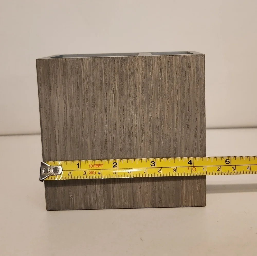 Threshold Grey Wood Tone Toothbrush Holder